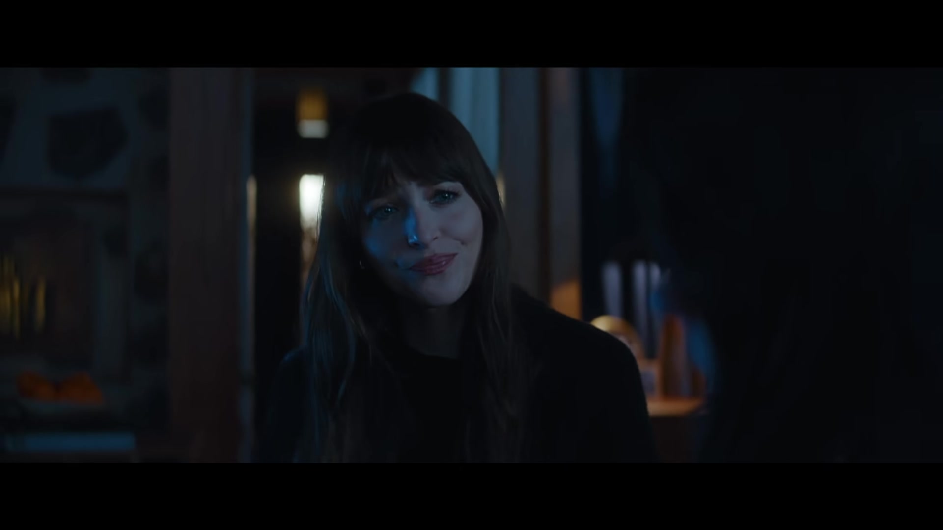Dakota Johnson appears in a dramatic scene from the Verity movie preview shown on The Tonight Show